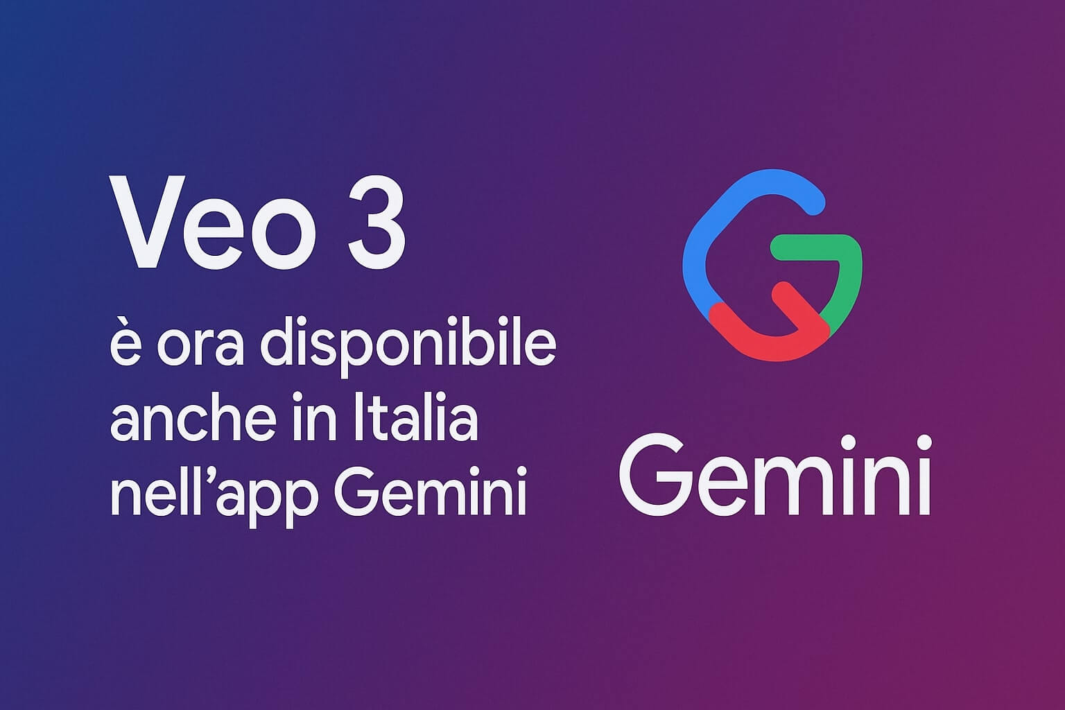 Veo 3 arriva in Italia su Gemini il futuro della generazione video con AI
