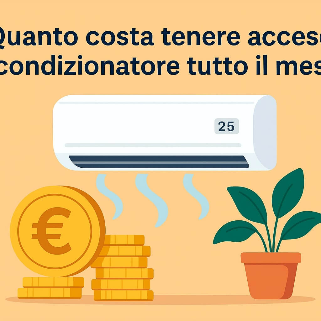 Quanto costa tenere acceso il condizionatore tutto il mese? Ecco la verità sui consumi